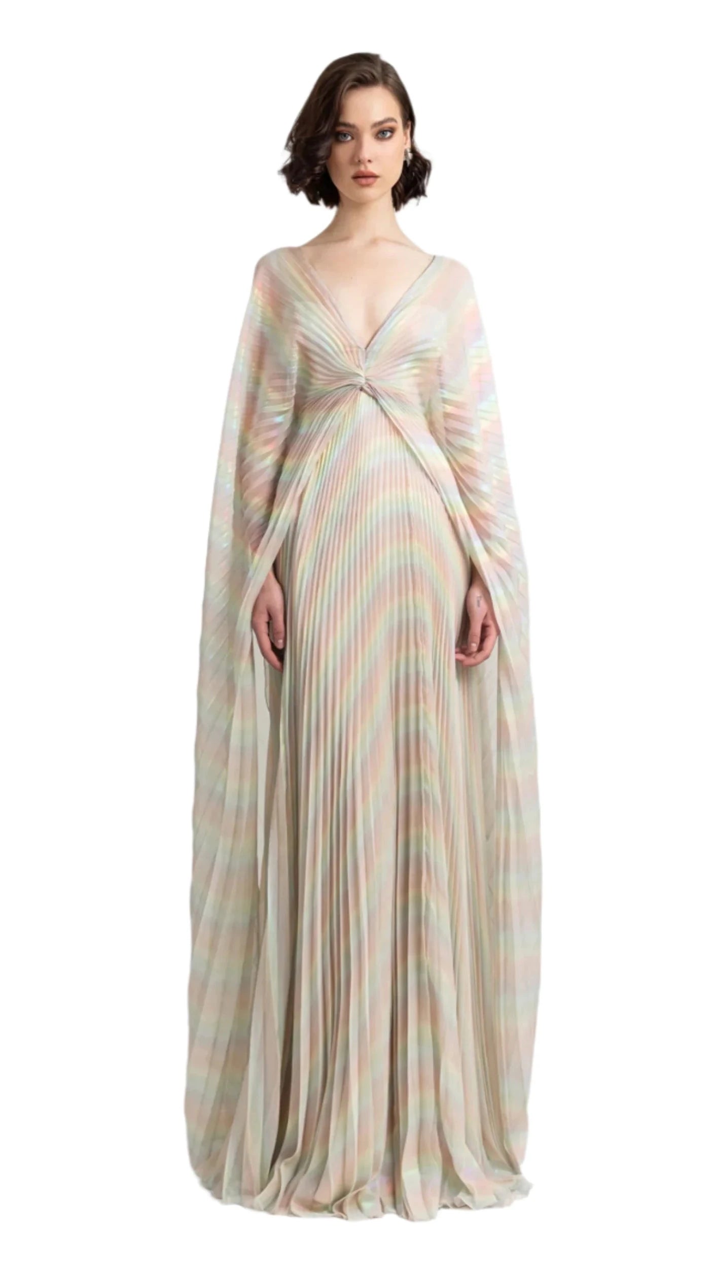 Fully Pleated Gown